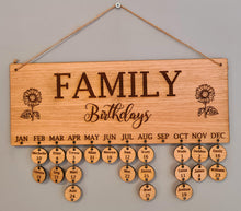 Load image into Gallery viewer, Family Birthday Plaque