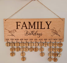 Load image into Gallery viewer, Family Birthday Plaque
