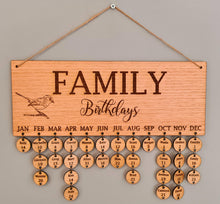 Load image into Gallery viewer, Family Birthday Plaque