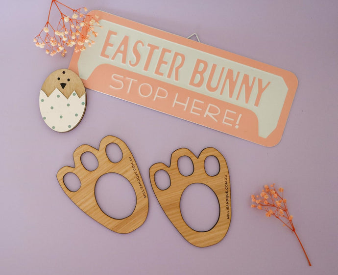 Easter Bunny Paw Print